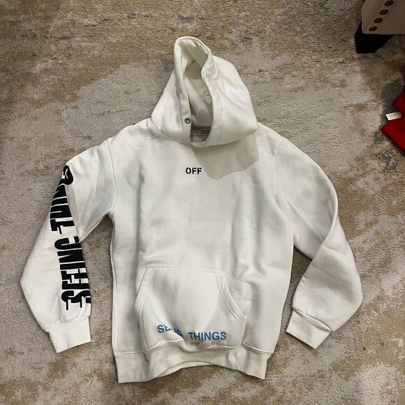 Off white Marilyn Seeing Things Photocopy Hoodie - Picture 1 of 5